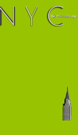 NYC Chrysler building chartruce grid style page