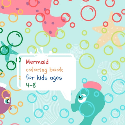 Mermaid coloring book for kids