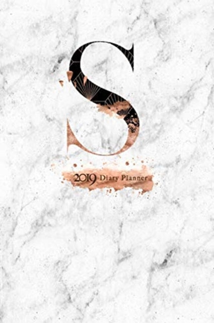 2019 DIARY PLANNER ABSTRACT ROSE GOLD