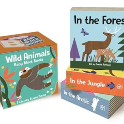 Baby Block Books Wild Animals