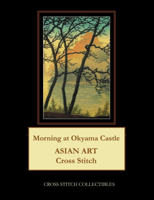 Morning at Okyama Castle: Asian Art Cross Stitch Pattern