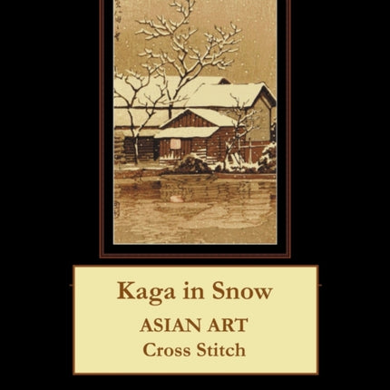 Kaga in Snow: Asian Art Cross Stitch Pattern