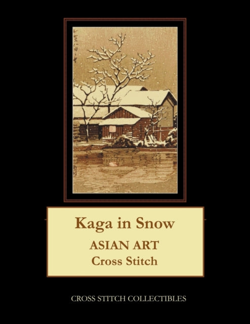 Kaga in Snow: Asian Art Cross Stitch Pattern