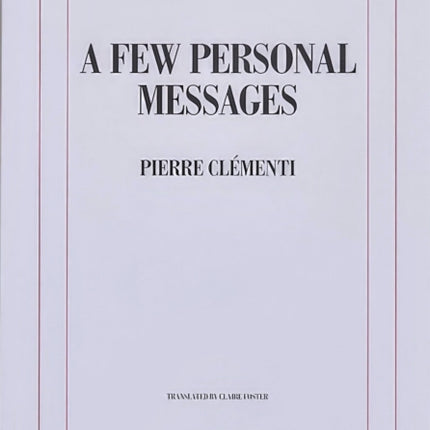A Few Personal Messages
