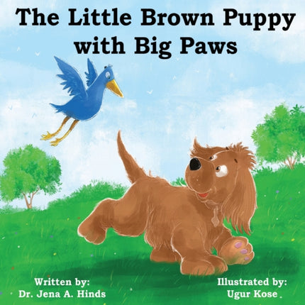 Little Brown Puppy with Big Paws