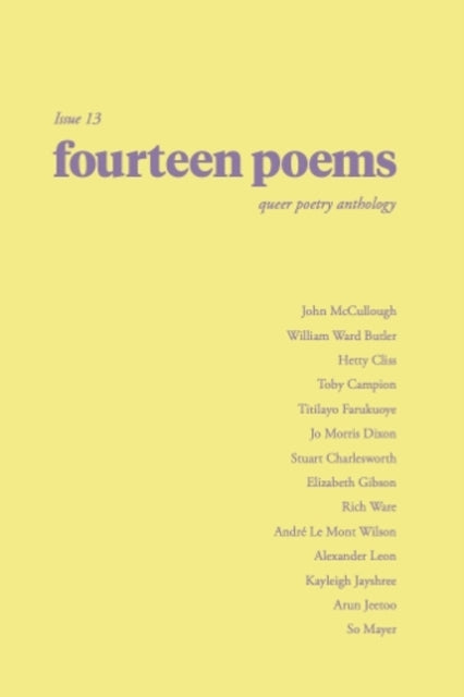 fourteen poems issue 13 a queer poetry anthology