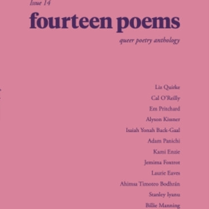 fourteen poems issue 14 a queer poetry anthology