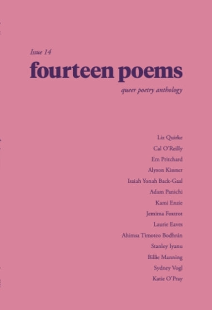 fourteen poems issue 14 a queer poetry anthology