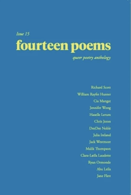 fourteen poems Issue 15 a queer poetry anthology