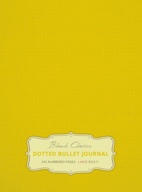Large 8.5 x 11 Dotted Bullet Journal (Banana #5)