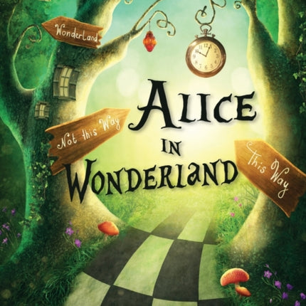 Alice in Wonderland Dotted Bullet Journal: Medium A5 - 5.83X8.27