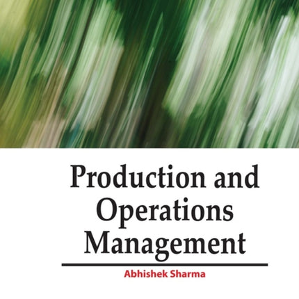 Production and Operations Management