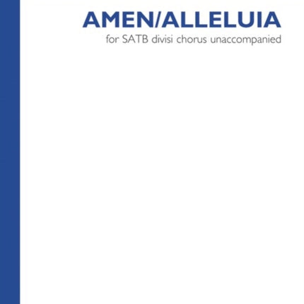 John McCabe AmenAlleluia Sheet Music for SATB Choral