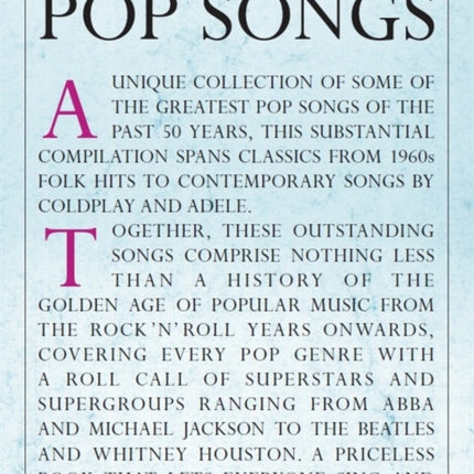 The Library Of Pop Songs