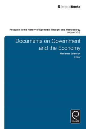 Research in the History of Economic Thought and Methodology: Documents on Government and the Economy