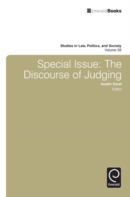 Special Issue: The Discourse of Judging