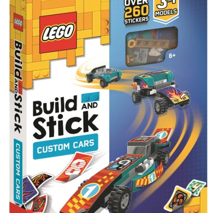 LEGO® Build and Stick: Custom Cars (Includes LEGO® bricks, book and over 260 stickers)