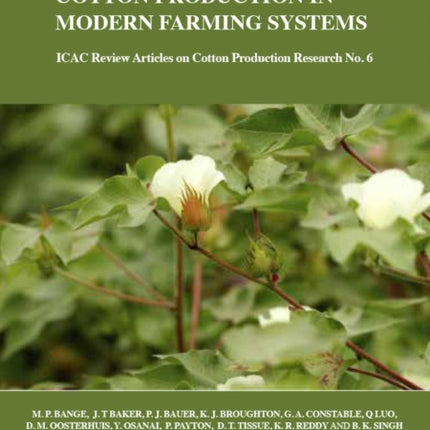 Climate Change and Cotton Production in Modern Farming Systems