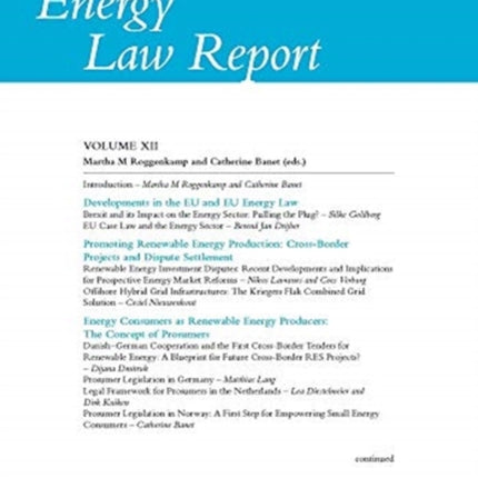 European Energy Law Report XII