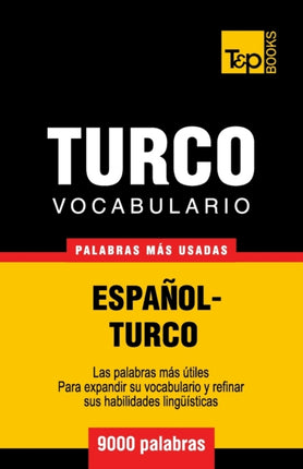 Vocabulario español-turco - 9000 palabras más usadas