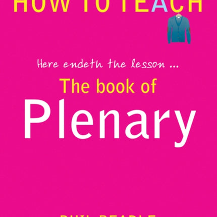 The Book of Plenary: here endeth the lesson...