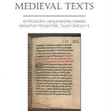 Editing Medieval Texts