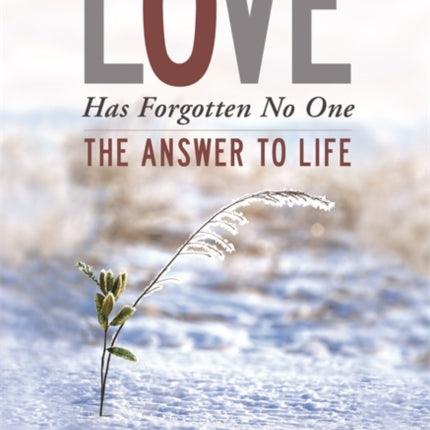 Love Has Forgotten No One: The Answer to Life
