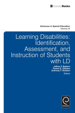 Learning Disabilities: Identification, Assessment, and Instruction of Students with LD