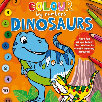 Junior Artist Colour By Numbers: Dinosaurs