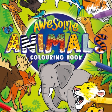 Awesome Animals Colouring Book