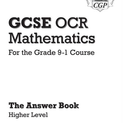 GCSE Maths OCR Answers for Workbook: Higher