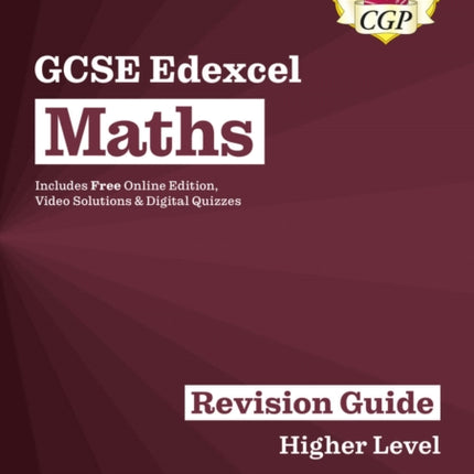 GCSE Maths Edexcel Revision Guide Higher inc Online Edition Videos  Quizzes