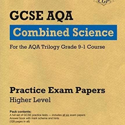 GCSE Combined Science AQA Practice Papers: Higher