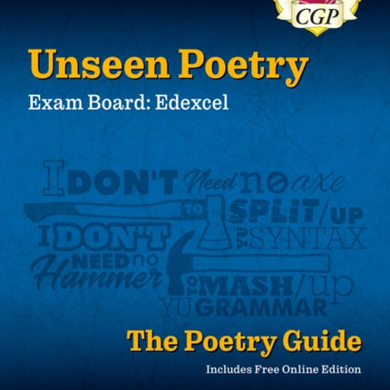 GCSE English Edexcel Unseen Poetry Guide includes