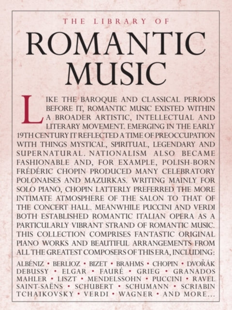 The Library Of Romantic Music