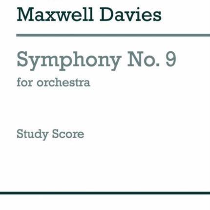 Symphony No. 9 (Study Score)