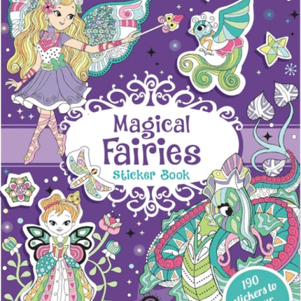 Cool & Calm Colouring for Kids: Magical Fairies Sticker Book