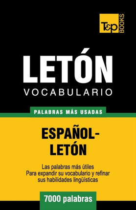 Vocabulario español-letón - 7000 palabras más usadas