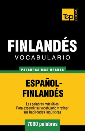 Vocabulario español-finlandés - 7000 palabras más usadas