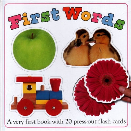 First Words  book with 20 pressout flash cards