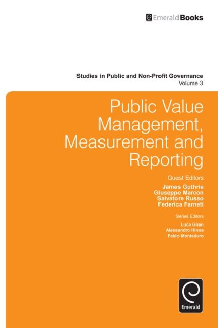 Public Value Management, Measurement and Reporting