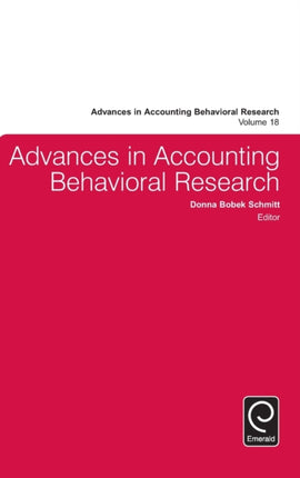 Advances in Accounting Behavioral Research