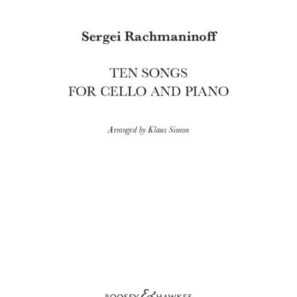 Ten Songs for Cello and Piano