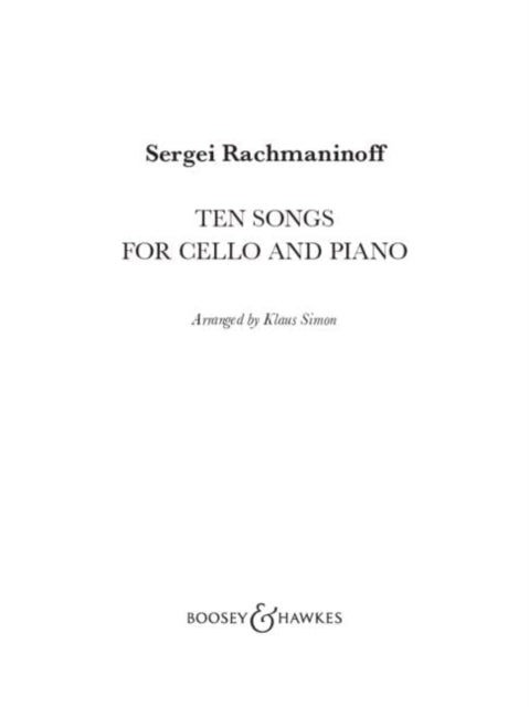 Ten Songs for Cello and Piano