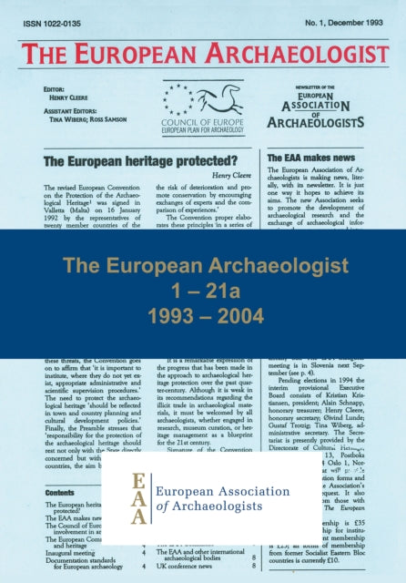 The European Archaeologist: 1 – 21a: 1993 – 2004