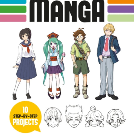 Draw Manga  10 StepbyStep Projects