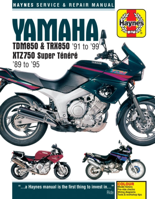 Yamaha TDM850, TRX850 & XTZ750 (89 - 99) Haynes Repair Manual: 89-99