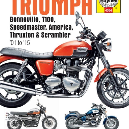 Triumph Bonneville, T100, Speedmaster, America, Thruxton & Scrambler (01 - 15)