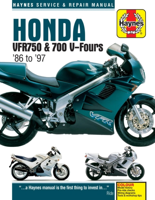 Honda VFR750 & 700 V-Fours (86 - 97) Haynes Repair Manual: 86-97