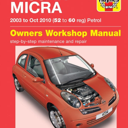 Nissan Micra (03 - Oct 10) Haynes Repair Manual: 45202